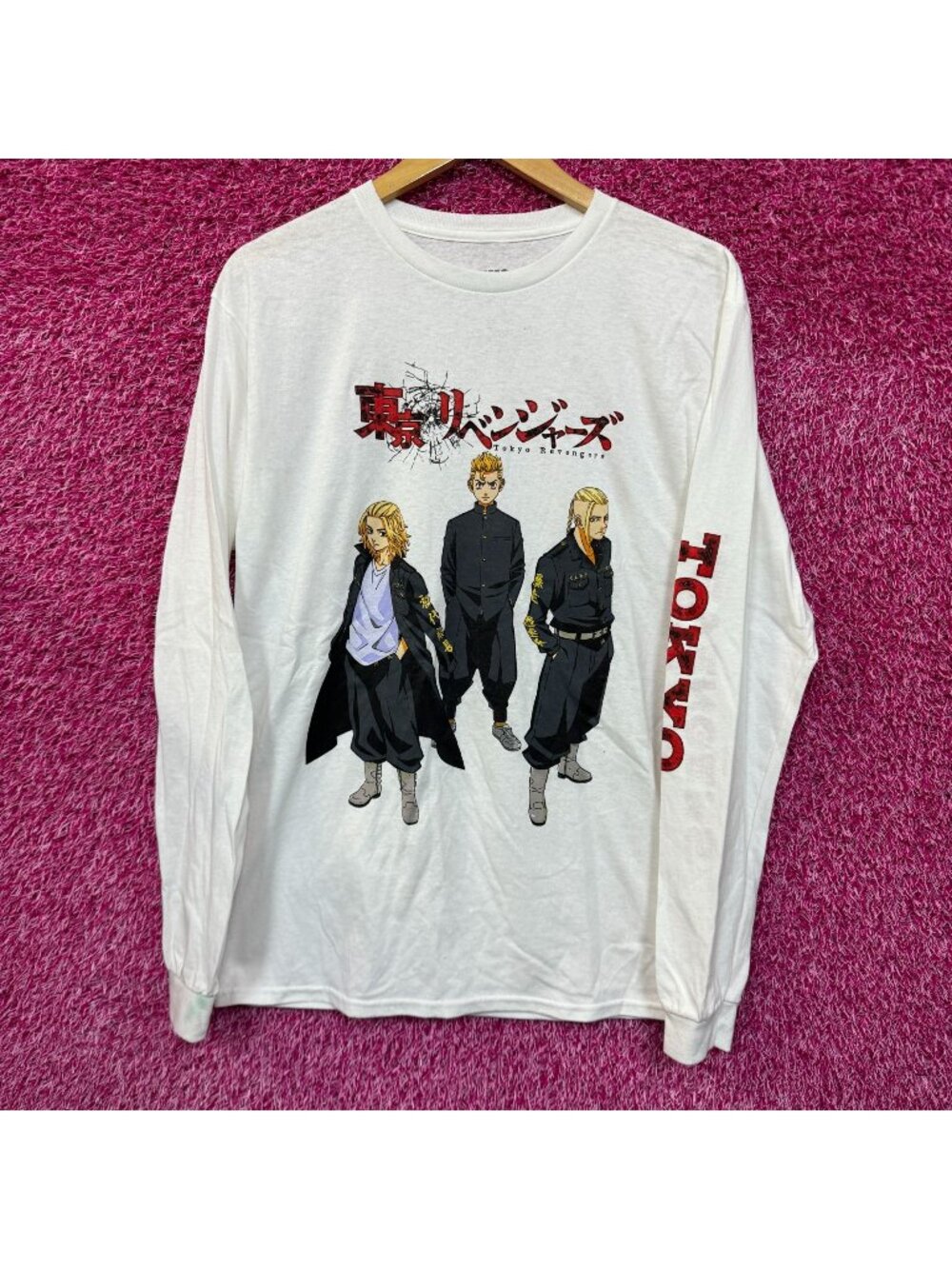 Tokyo Revengers Takemichi Manjiro Draken Anime Long Sleeve M
